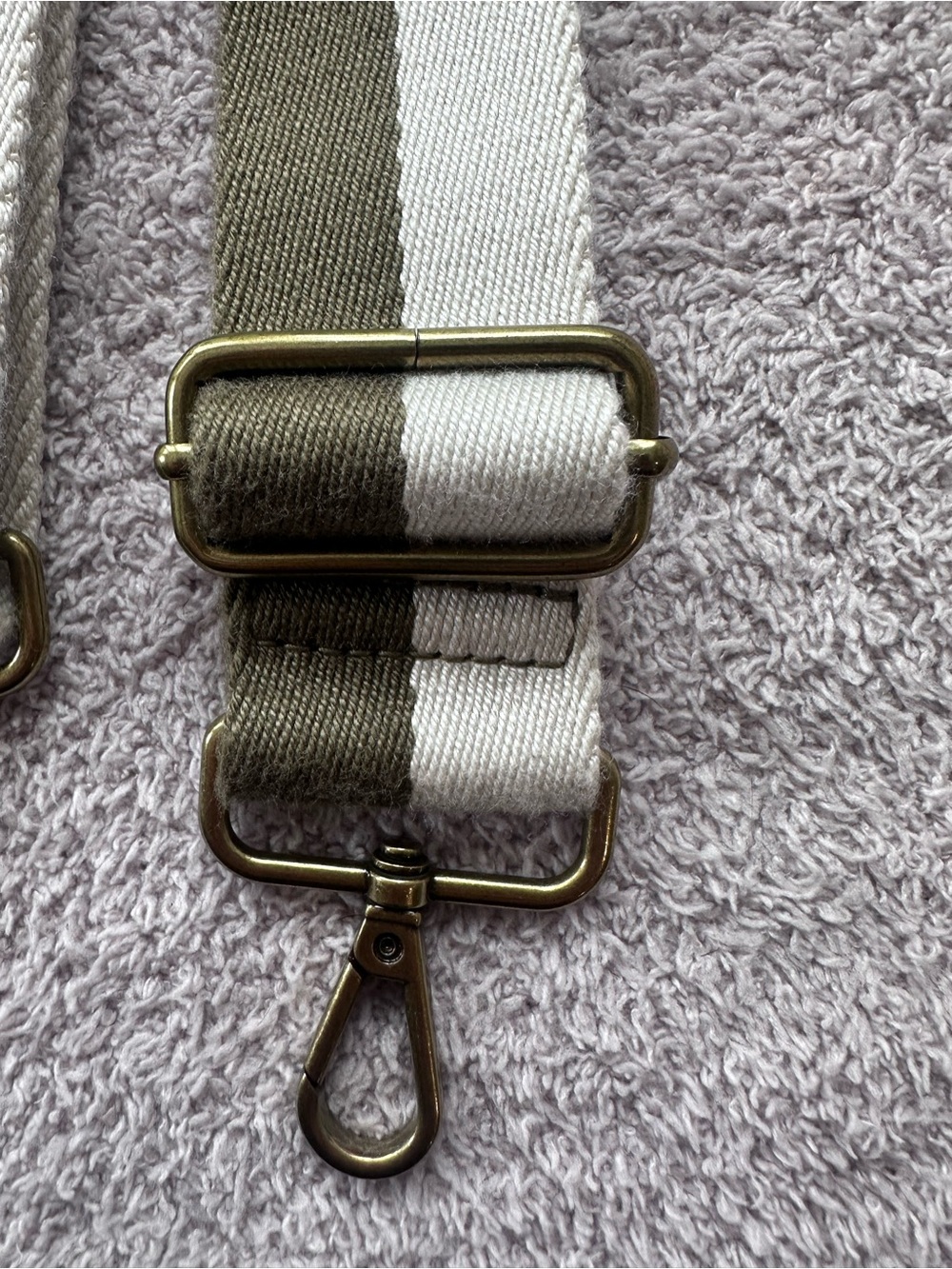Madewell Classic Olive Leather Crossbody Bag with Removable Stripe Strap - Picture 12 of 12